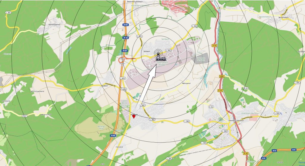 DB0VEA Standort Sembach Air Base Tower